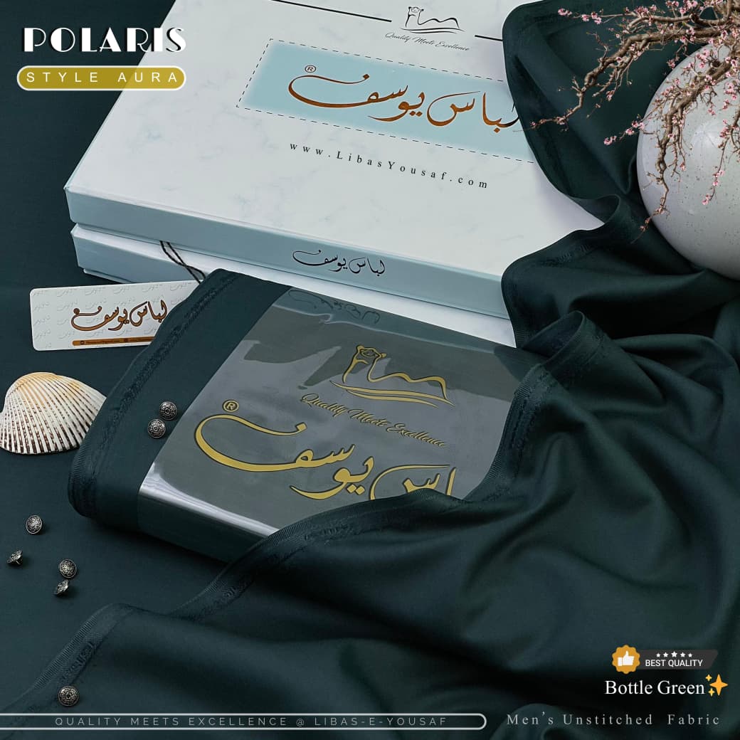 POLARIS STYLE - AURA - Bottle Green - Wash & Wear