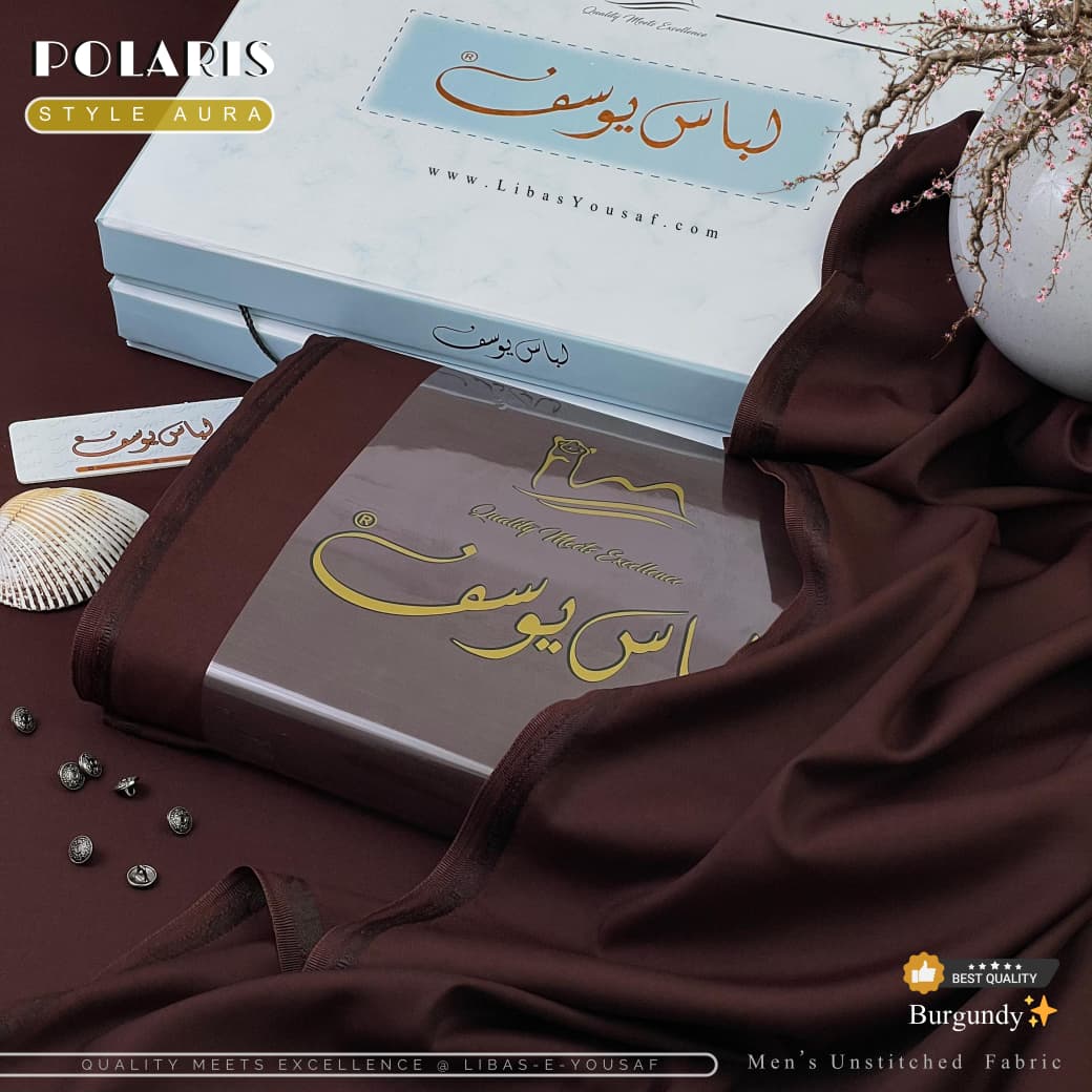 POLARIS STYLE - AURA - Burgundy - Wash & Wear