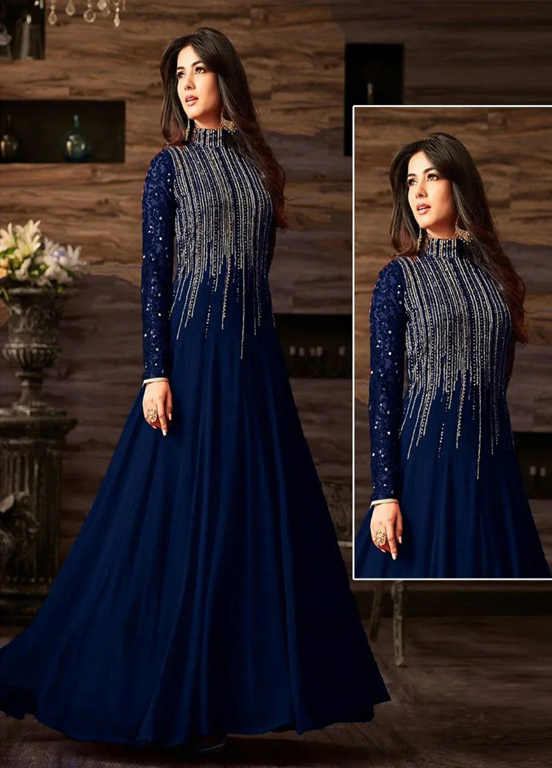 Indian chiffon maxi collection ANAYA.B DESIGNERS-Code MD 595