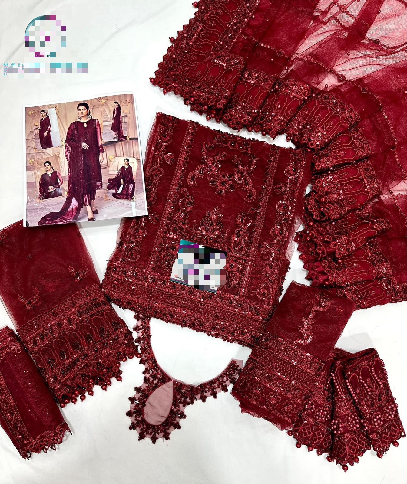MUSHQ ⏐ Embroidered and Sequence Work ⏐ Wedding Edition ⏐ Red