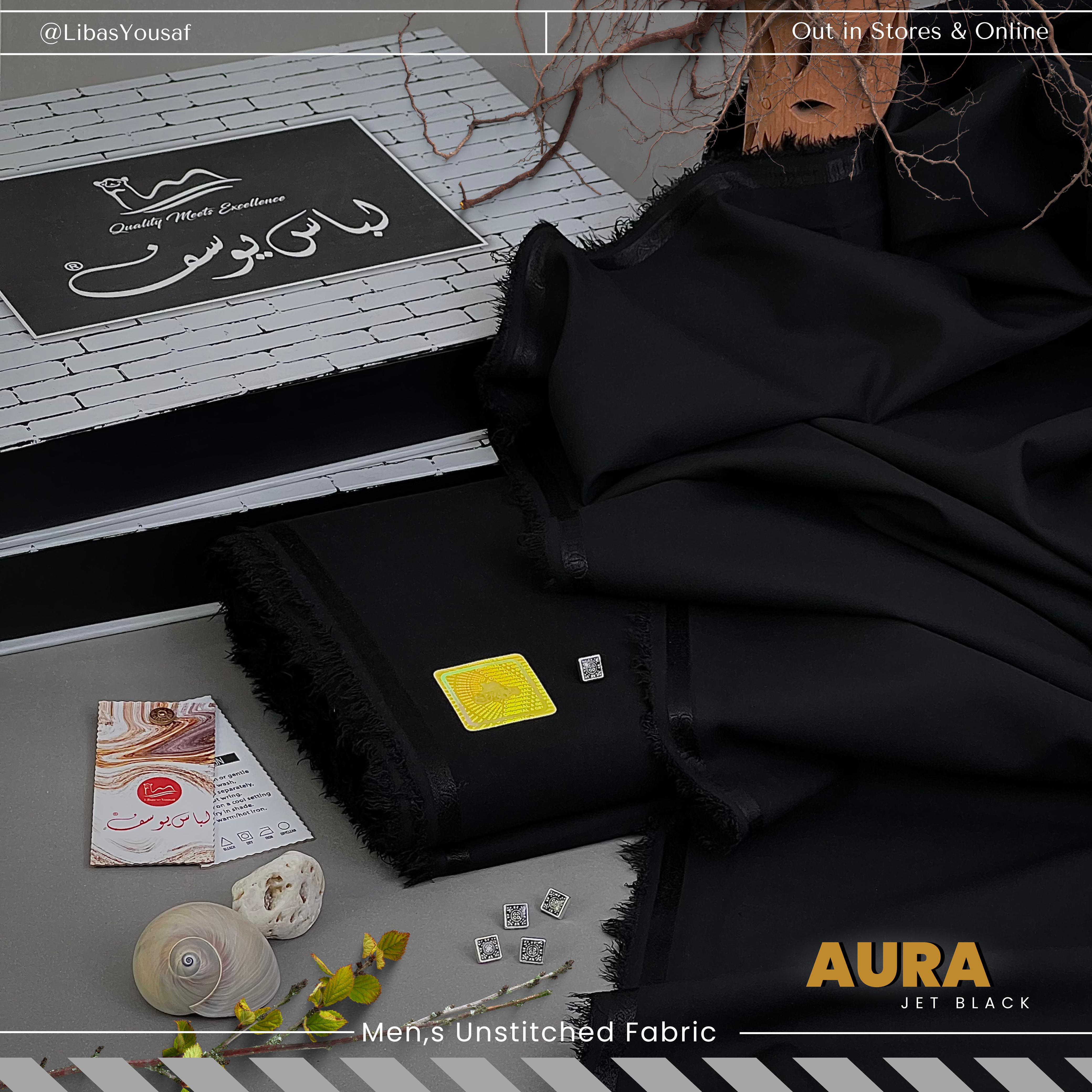 Aura - Timeless Shalwar Kameez - Unstitched - Premium Wash & Wear