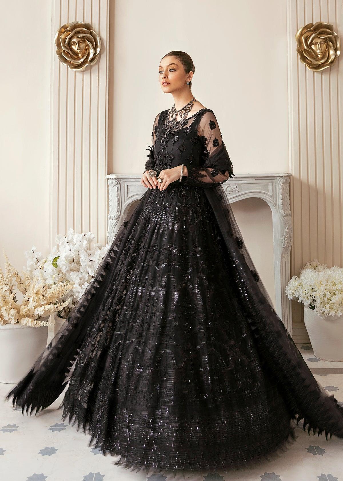 AKBAR ASLAM bridal maxi RUDAD E SAHR long frock