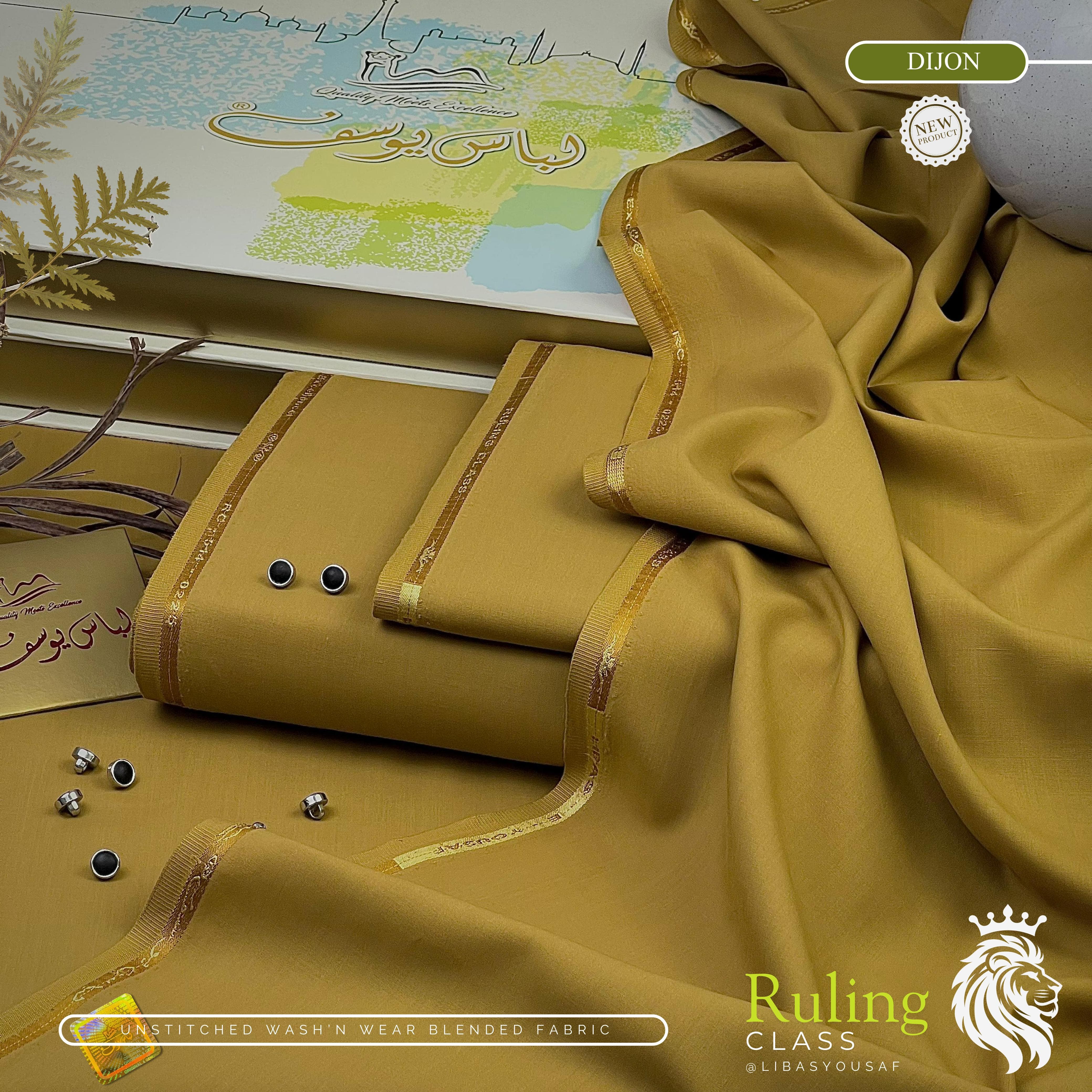 Rulling Class | Crafted by Libas e Yousaf | Wash & Wear | Four Season| DIJON