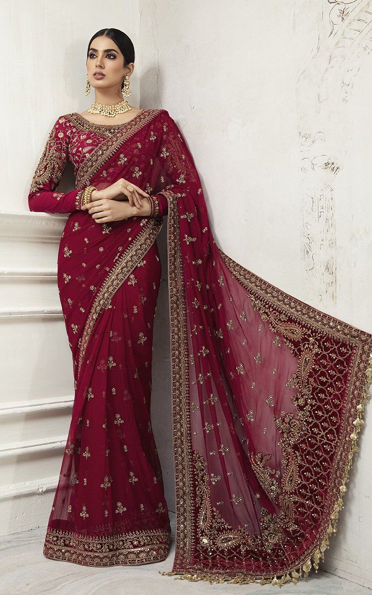 Maria B Saree Exclusive Master Blaster Sarhee 916 MEHRON