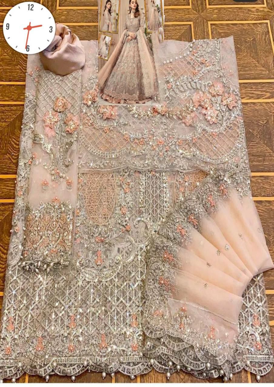 MARIA B bridal maxi long frock