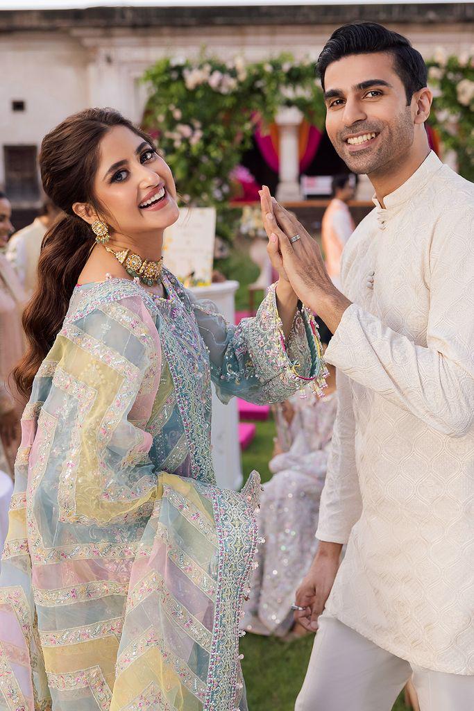 BRAND….KANWAL MALIK EBROIDED Unstithced Ladies Fancy Dress