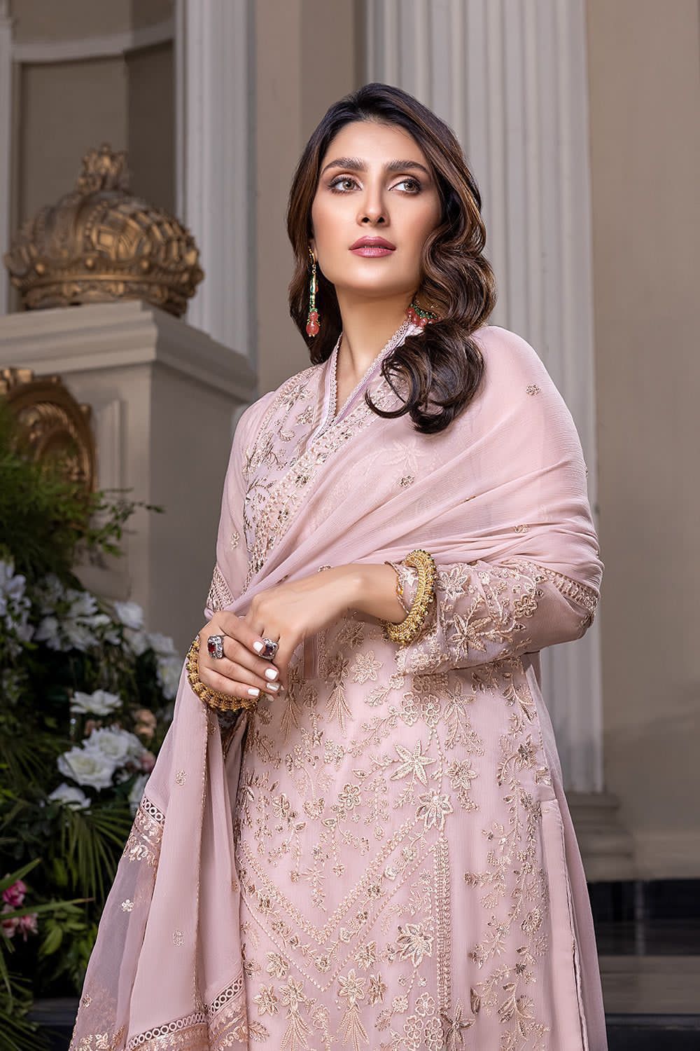 Azure ⏐ Chiffon ⏐ Heavy Embroidered ⏐ Wedding Collection