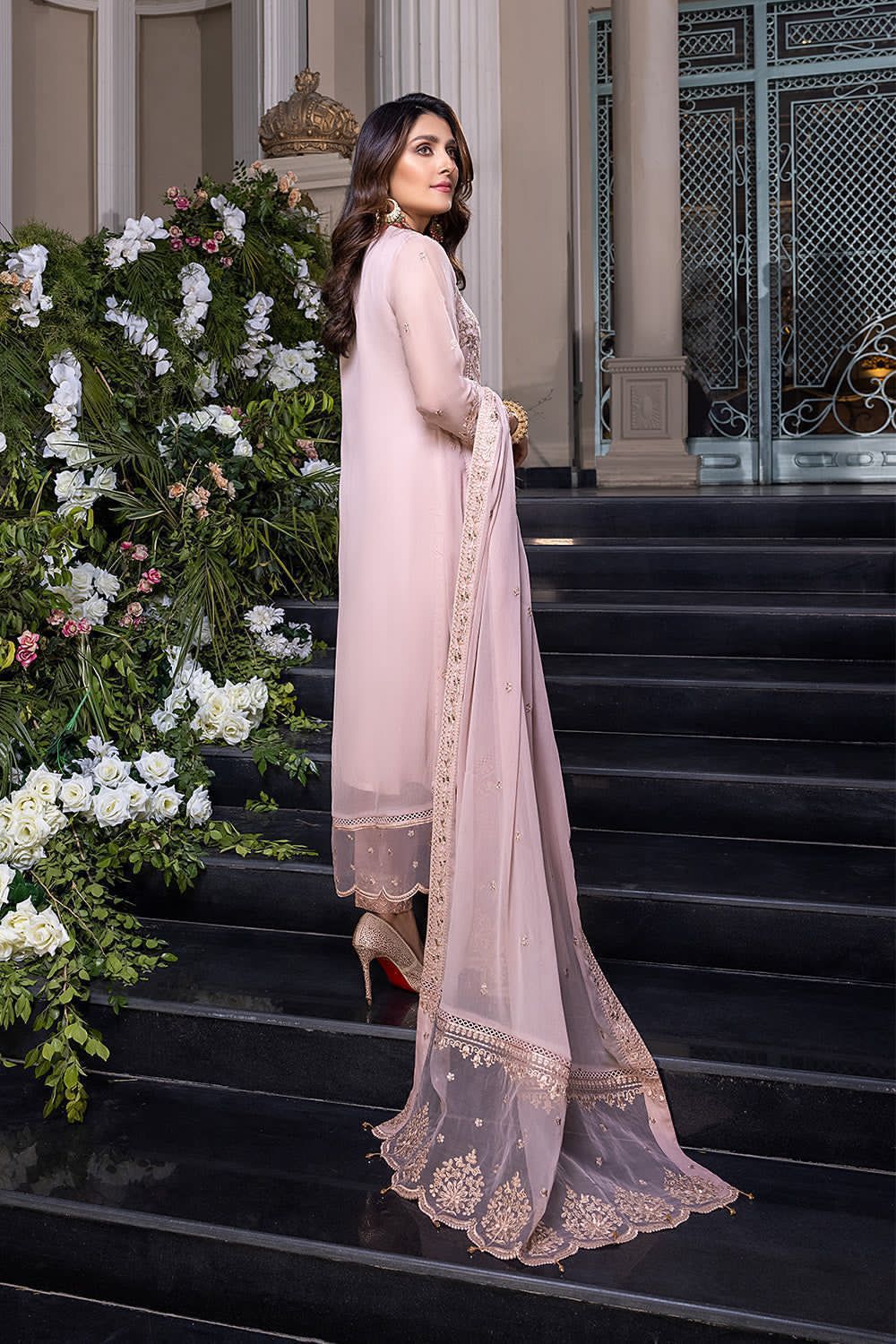 Azure ⏐ Chiffon ⏐ Heavy Embroidered ⏐ Wedding Collection