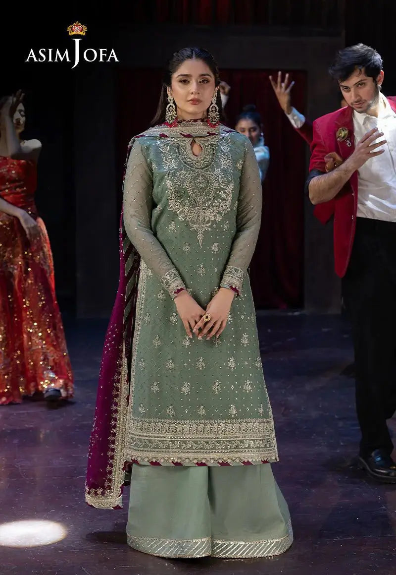 Asim Jofa Chiffon Embroidered Collection (Unstitched | Premium Version)