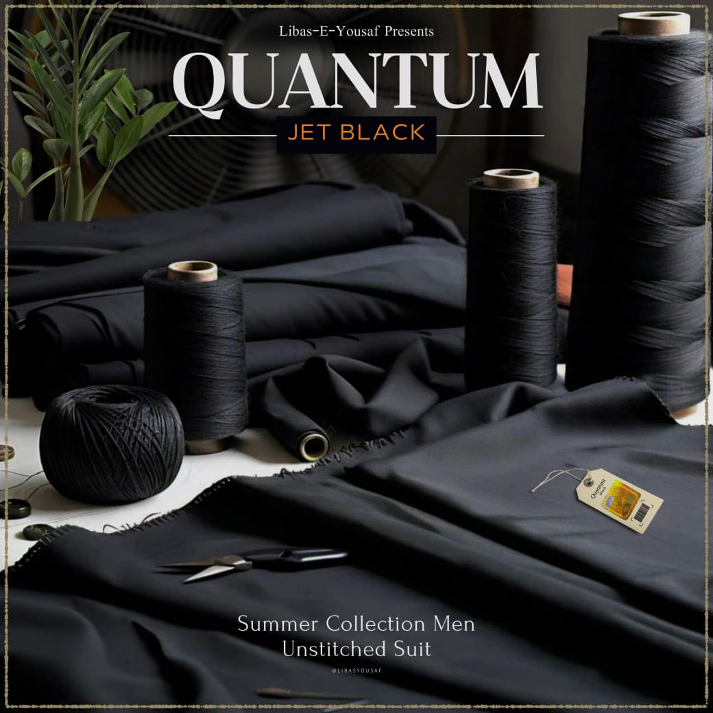 QUANTUM BLACK  Libas-E- Yousaf ( Jet Black ) 514-25